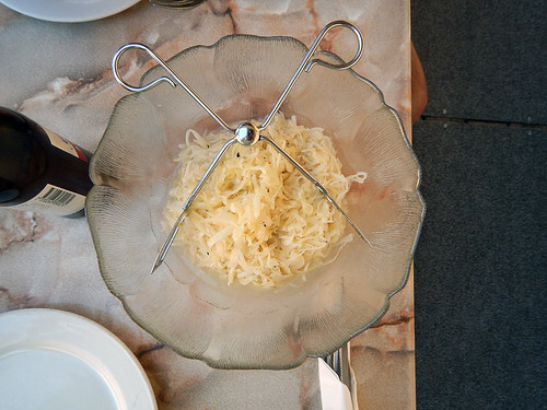 strange coleslaw at the Hertigan Restaurant