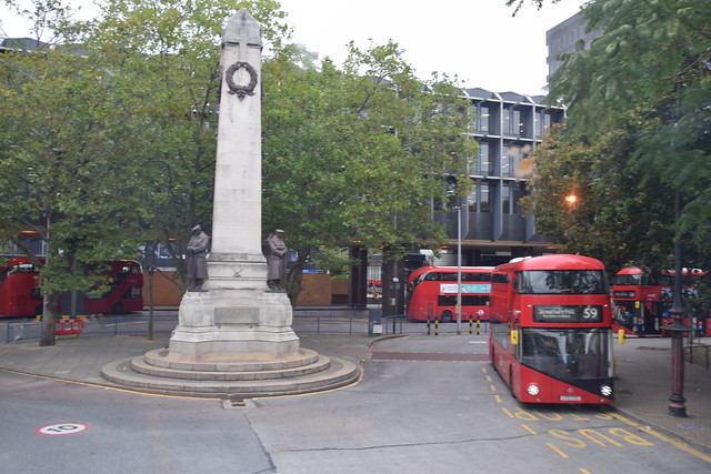 DSC_6382 London Bus Route #205 Euston Square Railway Station War Memorial