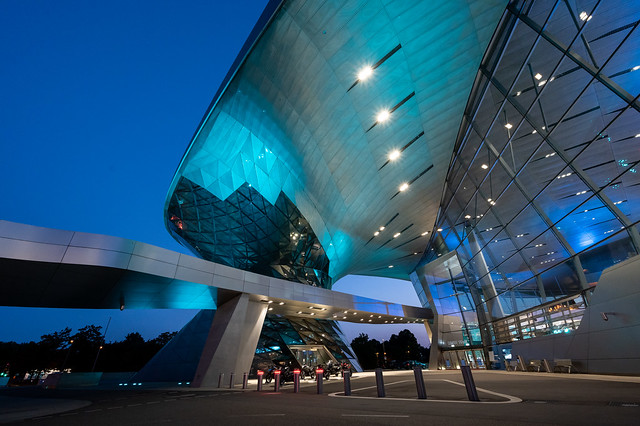 BMW World - display and event centre at the Bavarian car manufacturer's head quarters in Munich, Germany