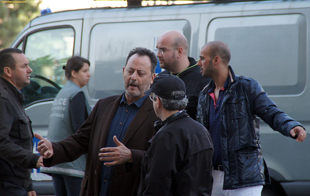 Jean Reno @TV movie location: Notre-Dame de Paris, 2012