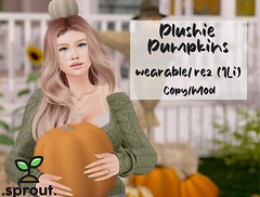 .sprout. plushie pumpkins
