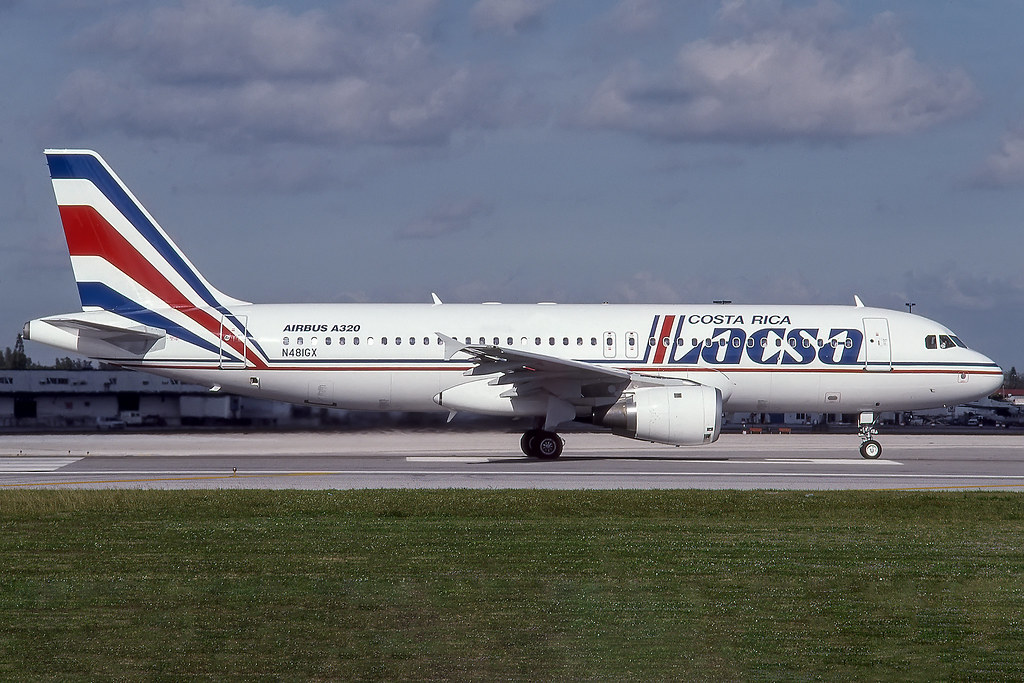 N481GX - Airbus A320-211 - LACSA - KMIA -  May 1989