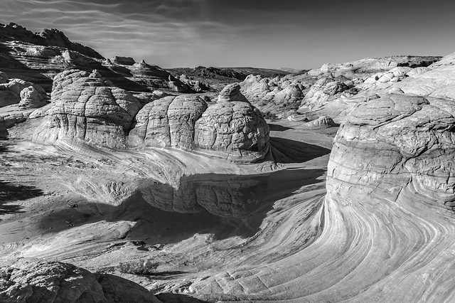 *Coyote Buttes North in b+w*