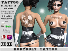 LIMITED FREE - BodyCult Tattoo Shadow beyond the Roses CH1134