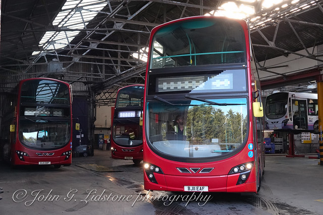 On delivery back to First Group (on loan from Ensignbus), former Thames Transit, new to First London Volvo B9TL / Wright Gemini 2 36143, BJ11 EAF for schools-only work