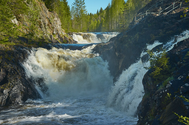 Kivach waterfall