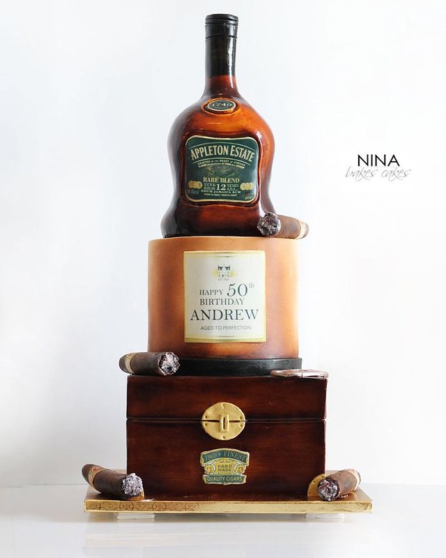 Rum and Cigars Cake by Nina Bakes Cakes