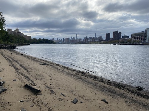 Beach view of Manhattan
