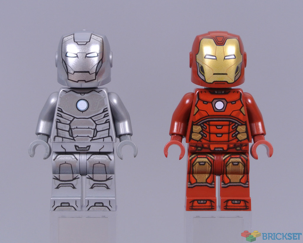 Lego Iron Man Minifigure Iron Man Armory 76167 and Iron Man Statuette 76166 NEW 