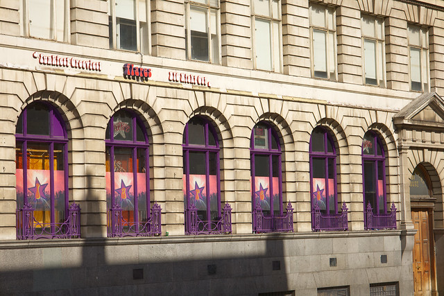 This building used to be a bank, without even a hint of purple!  IMG_4043
