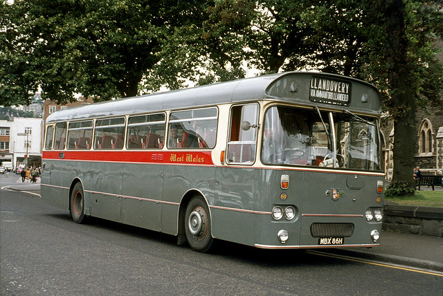 West Wales Motors . Tycroes , South Wales . 60 MBX86H . Swansea , South Wales . Thursday afternoon 02nd-September-1971 .