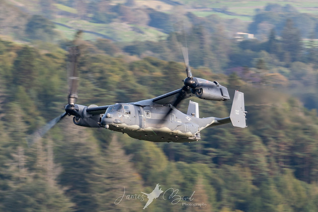 CV-22B Osprey 12-0063 'KNIFE71' low level in the English Lake District