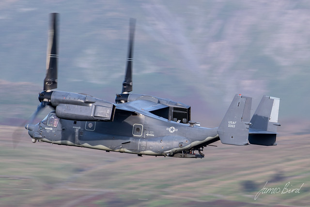 CV-22B Osprey 12-0063 'KNIFE71' low level in the English Lake District