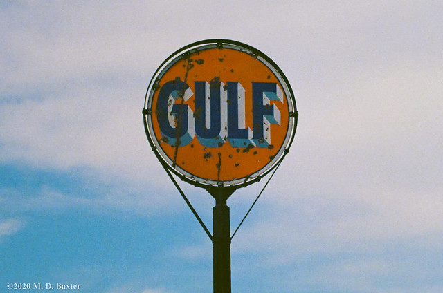 Gulf Oil Porcelain Sign in Franklin, VA