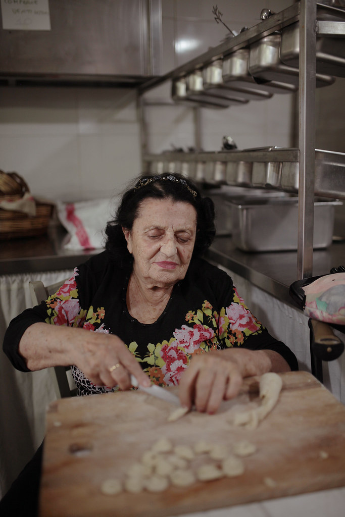 Nonna Esther (Mother of Maria Grazia making Orecchiette)