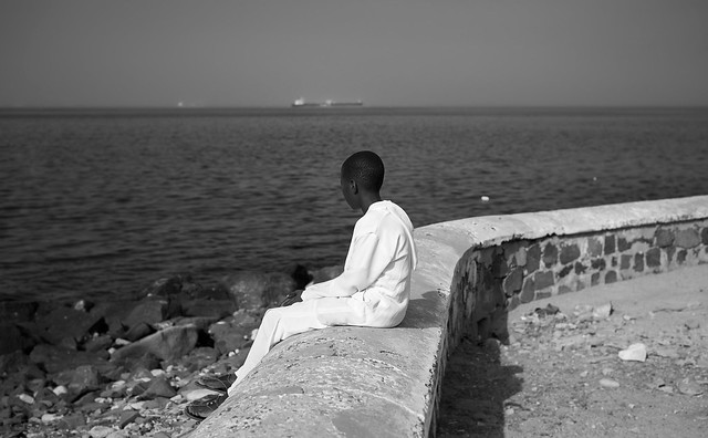 Rêve d'horizons lointains à Gorée (Dakar)