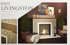 SAYO Livingston Fireplace Set @ Fameshed