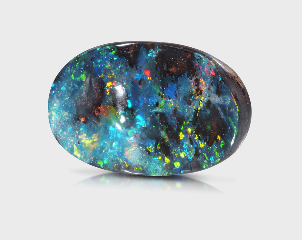 Boulder opal gemstone