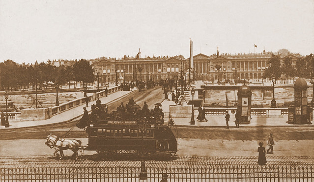 Paris ancien. Place de la Concorde.