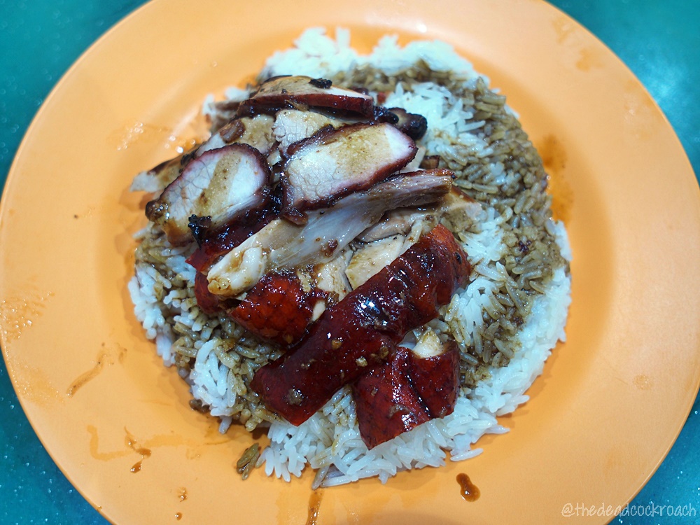 food, food review, review, singapore, taman jurong market & food centre, tien lai rice stall, 天來飯店, char siew rice,char siew,roasted duck rice,roasted duck,roast,
