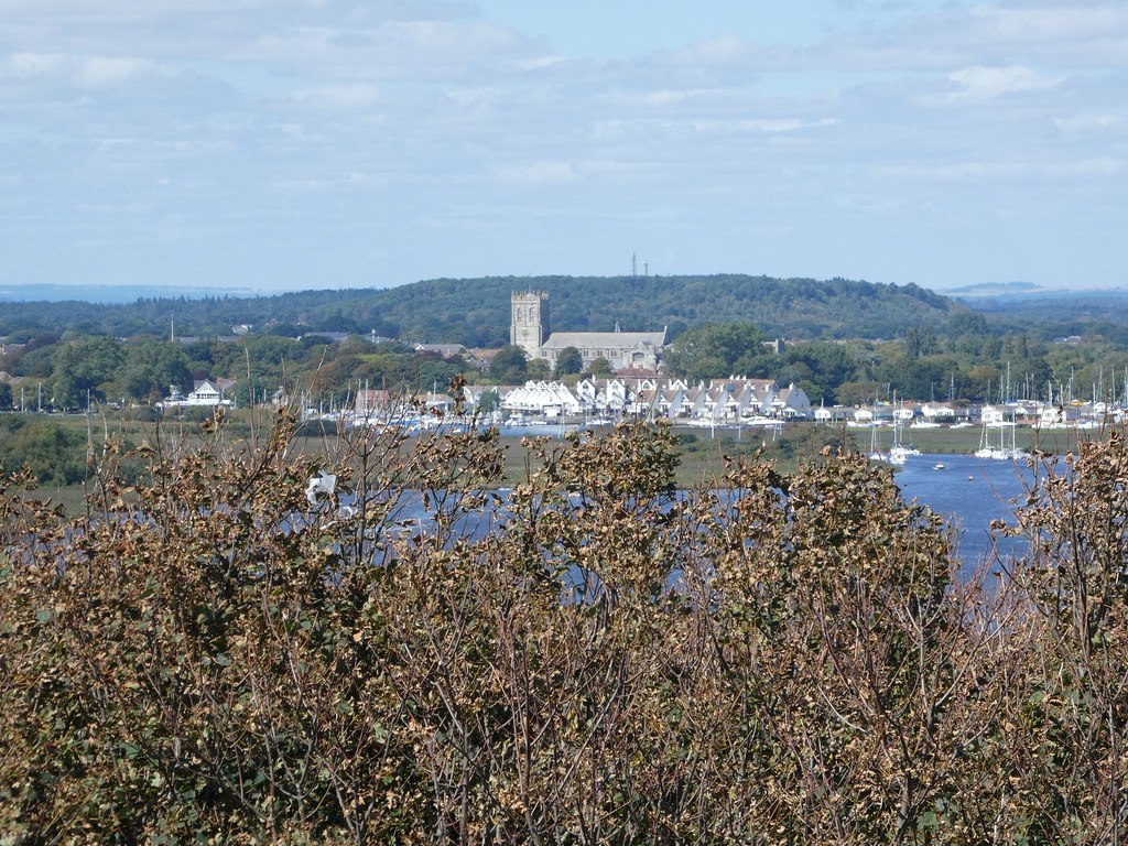 Christchurch Priory from Hengistbury Head