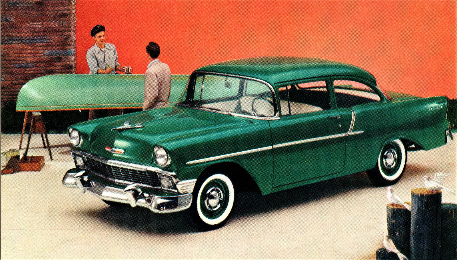 1956 Chevrolet One-Fifty Utility Sedan, Sherwood Green, Alden Jewell