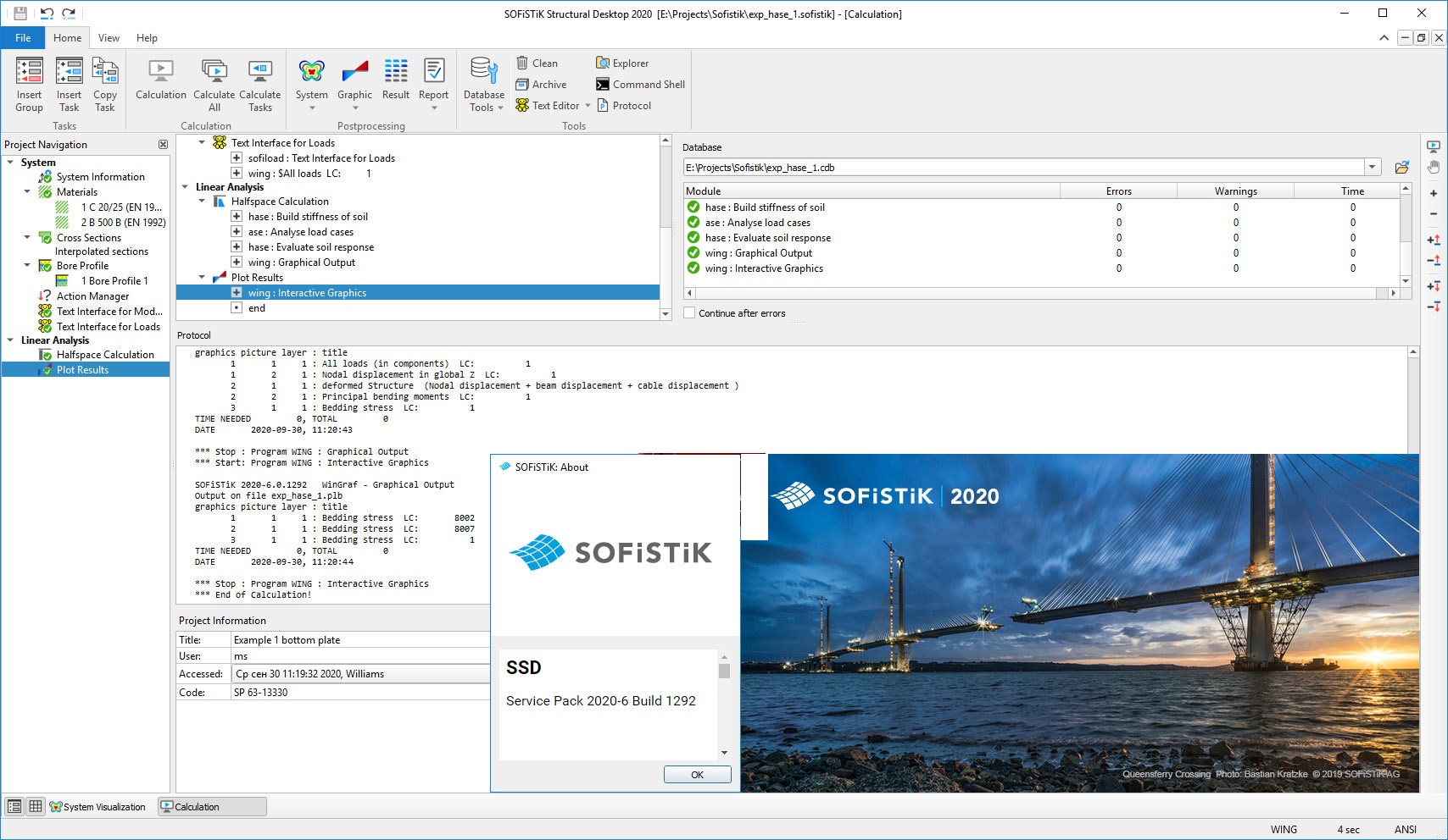 Working with SOFiSTiK 2020 SP 2020.6 full license
