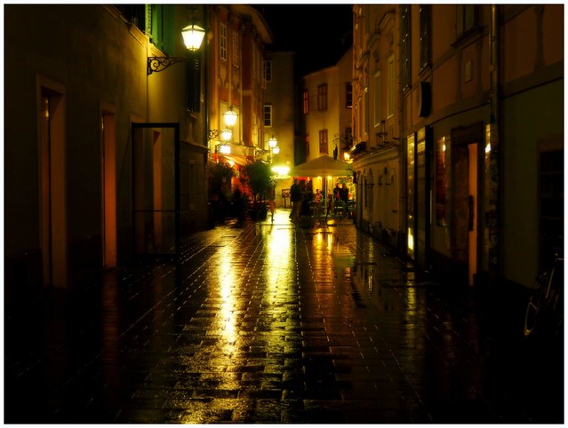 Rainy night in Graz
