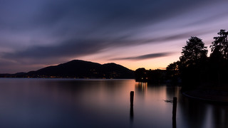Iseo Lake blu hour sunset