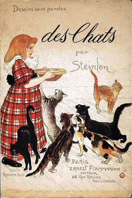 STEINLEN, Théophile-Alexandre. Dessins Sans Paroles des Chats (Drawings of Cats without Words), 1898.