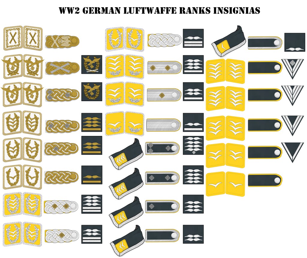 Luftwaffe ranks | Hello folks ! Next ranks insignias folder … | Flickr