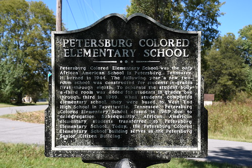 historicschool formerschool segregatedschool coloredschool petersburgcoloredelementaryschool petersburg lincolncounty tennessee middletennessee