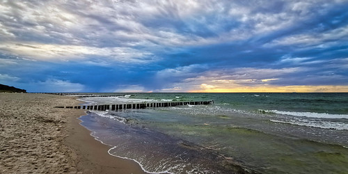 graalmüritz strand beach buhnen ostsee balticsea wolken clouds sonnenuntergang sunset mecklenburgvorpommern huaweip30pro