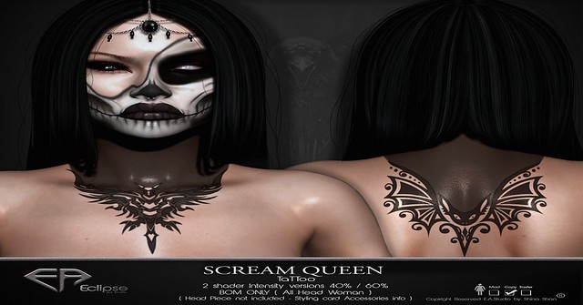 New Scream Queen Tattoo at Eclipse Art Studio!
