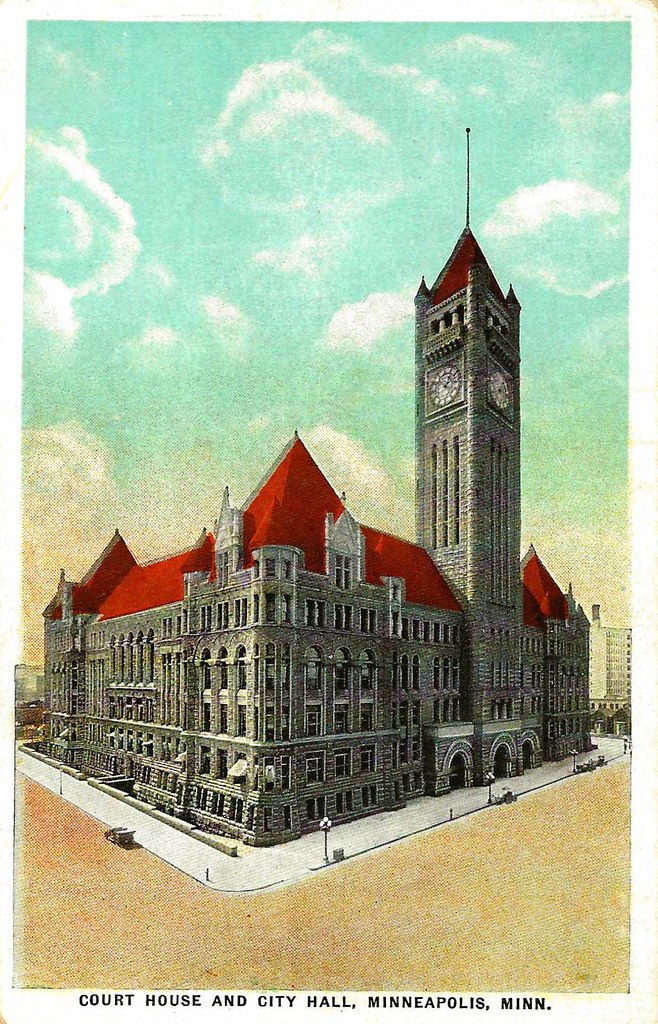 Old Minneapolis Minnesota Postcard - The Court House And City Hall (43711), The Co-Mo Company Post Cards, Circa 1910 - 1915