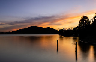 Iseo Lake golden hour sunset