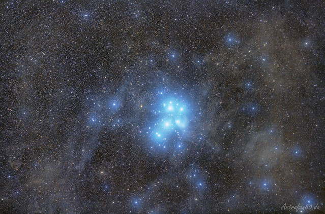 Messier 45 - Pleiades in the dust