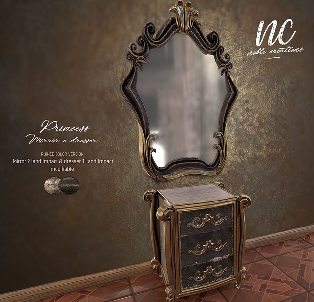 [NC] - Princess Mirror & Dresser - Ruined Version