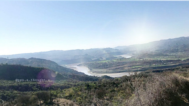 A beautiful vista in Pakistan. Imagine sitting there and sipping chai, just relaxing and letting the time go by = blissful