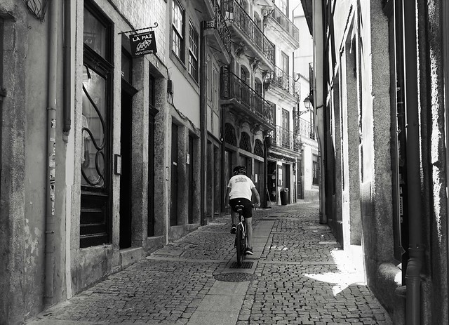 The lonely cyclist