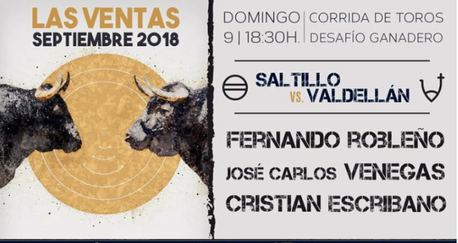 Próximos festejos de Valdellán: día 4 de septiembre en Calasparra (Murcia) y el día 9 debutamos con 3 toros en Madrid