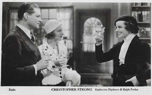Katharine Hepburn, Helen Chandler and Ralph Forbes in Christopher Strong (1933)