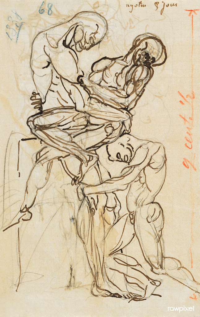 Naked men and woman in sex act, vintage nude illustration.… - Flickr