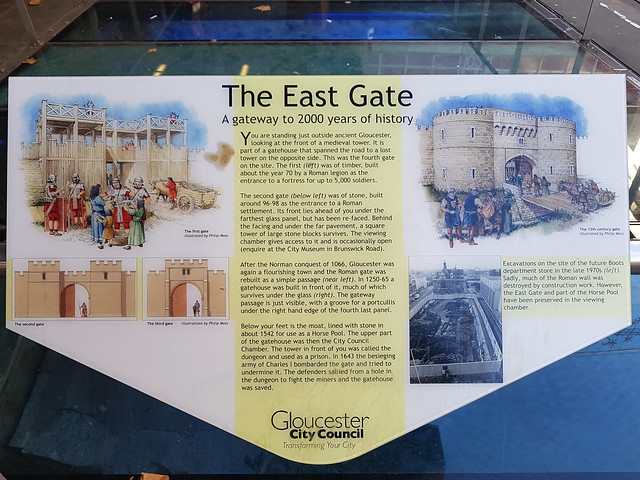 Gloucester, Eastgate Street – description of the city’s East Gate