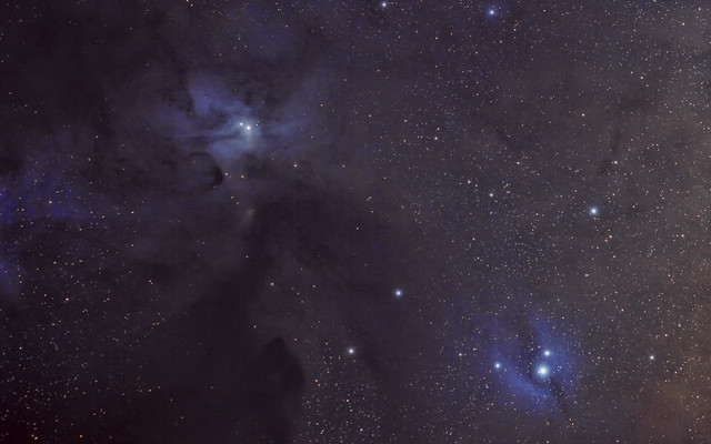 Nebulosas difusas IC 4605 y IC 4603