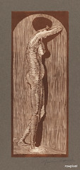 Vrouwelijk  naakt staand (1914) by Samuel Jessurun de Mesquita. Original from The Rijksmuseum. Digitally enhanced by rawpixel.