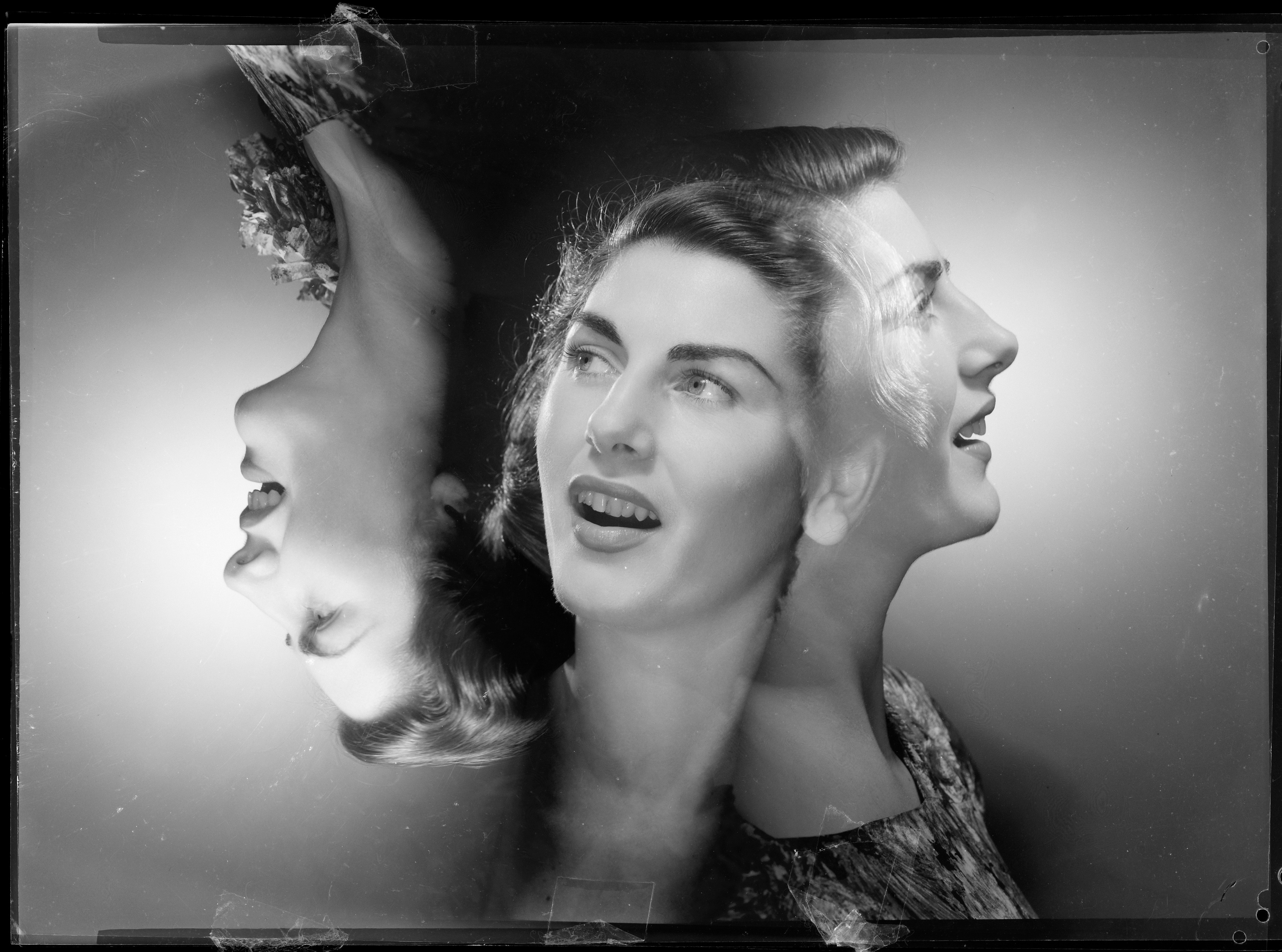 Jan Fahey, 1947, composite portrait by Max Dupain