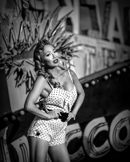 2020-10-October-126-Beauty at the Neon Museum-34-Black and white