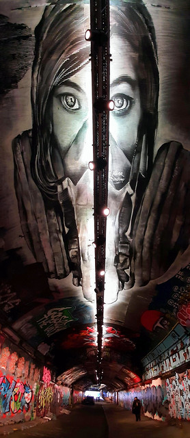 Leake Street street art.. (Two picture stitch vertically)