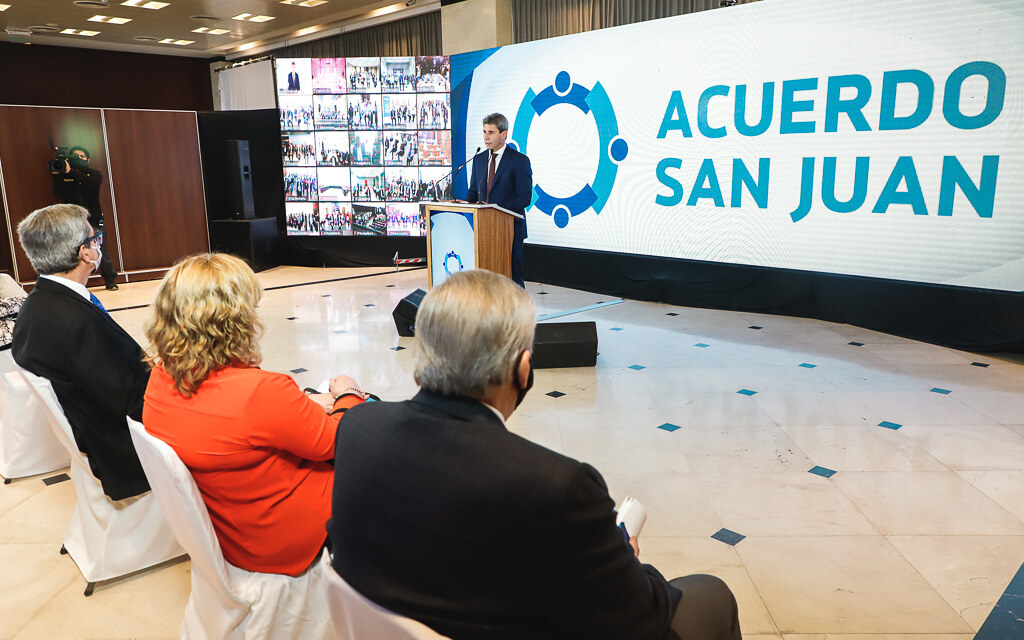 2020-10-09 PRENSA: Fue presentado Acuerdo San Juan, un plan de acción para la provincia